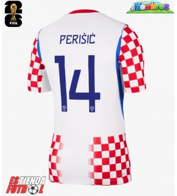 Croacia Ivan Perisic #14 Primera Equipación Mundial 2026 Manga Corta Croacia Ivan Perisic #14 Primera Equipación Mundial 2026 Manga Corta
